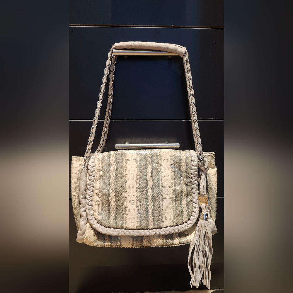 Aimee Kestenberg Stylish Gray and Cream Women's Bag